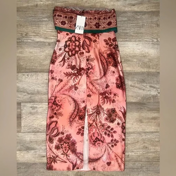 ZARA BLOGGER FAVE!!! Strapless Midi Dress NWT LAST ONE!!! - Picture 16 of 16